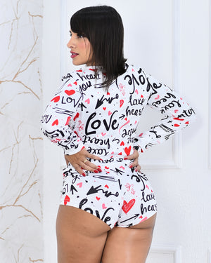 Pijama Amanda Love – Manga Longa, Sem Aro e Sem Bojo - P ao GG