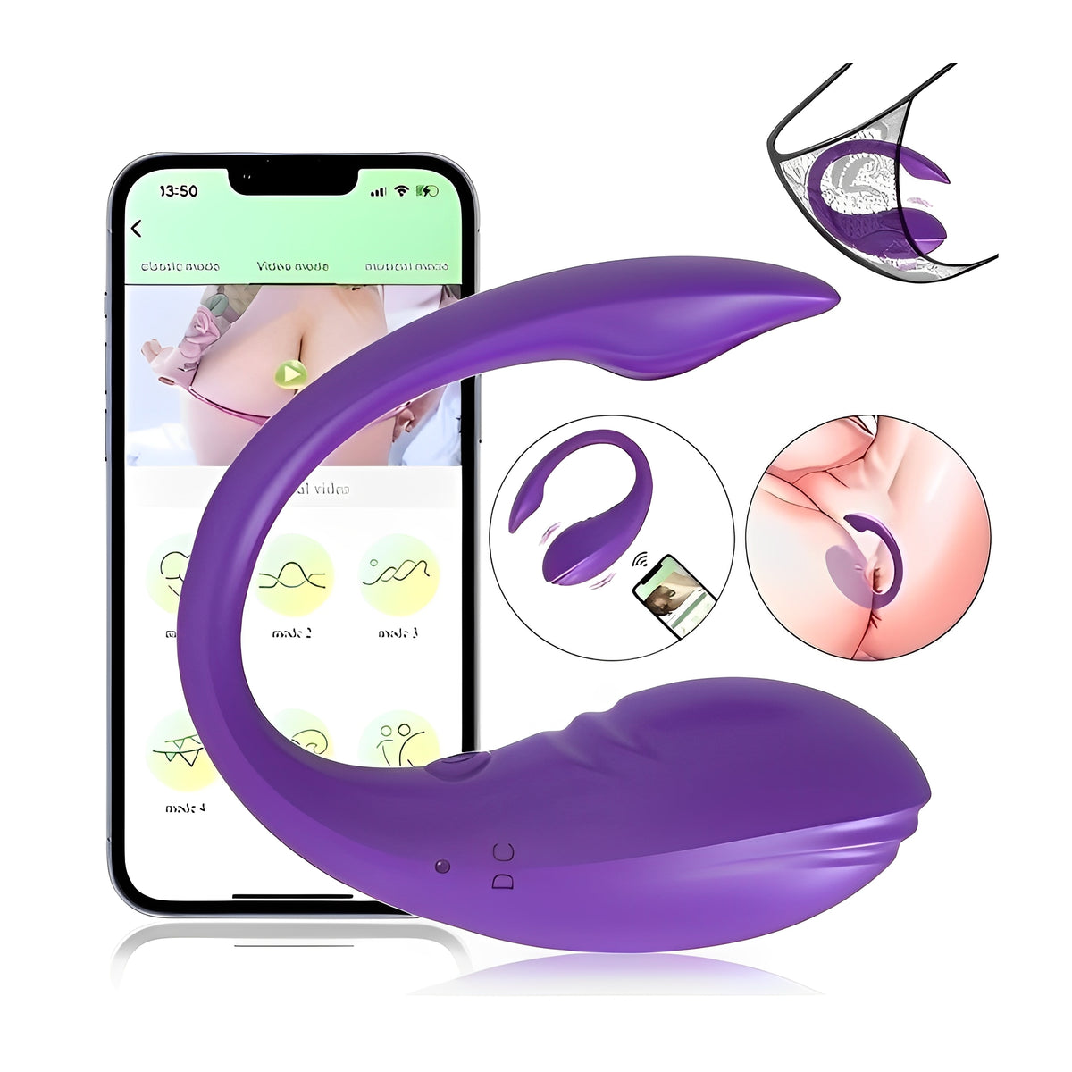 Kit Cinema Secreto - Camisola Confortável + Acessório com Controle por APP