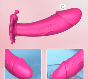 Kit Sedução na Estrada - Calcinha Borboleta + Vibrador Borboleta Vestível