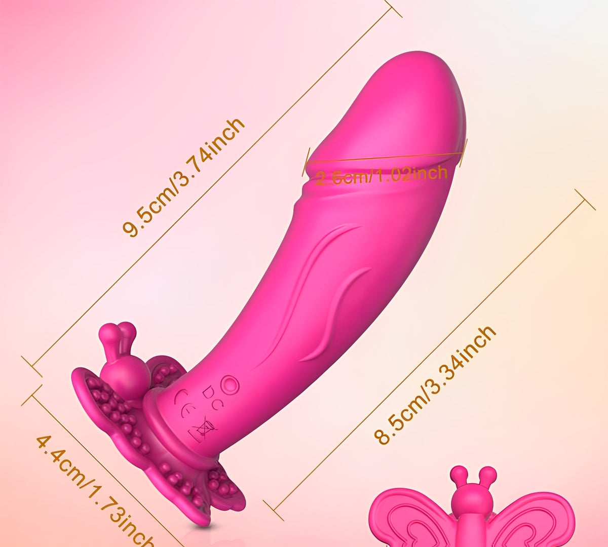 Kit Sedução na Estrada - Calcinha Borboleta + Vibrador Borboleta Vestível