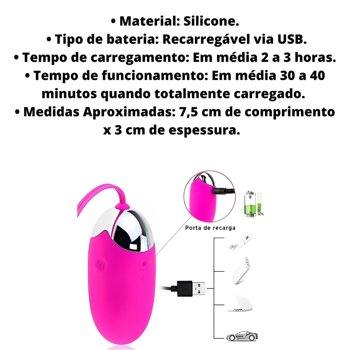 Kit Noite Selvagem na Varanda - Conjunto Transparente + Vibrador Bluetooth com Controle Remoto