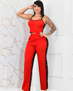 BabyDoll Vermelho Transparente Kiss – Atitude e Conforto para Noites Frias