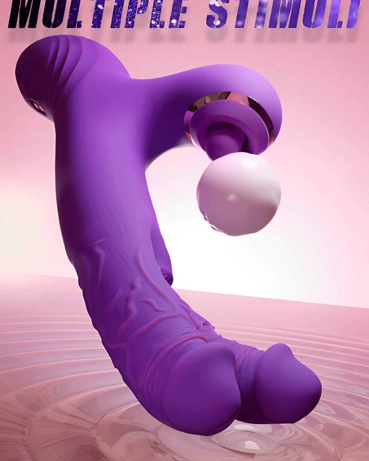 Vibrador 3 em 1 - com 10 modos de vibração - à prova d'água