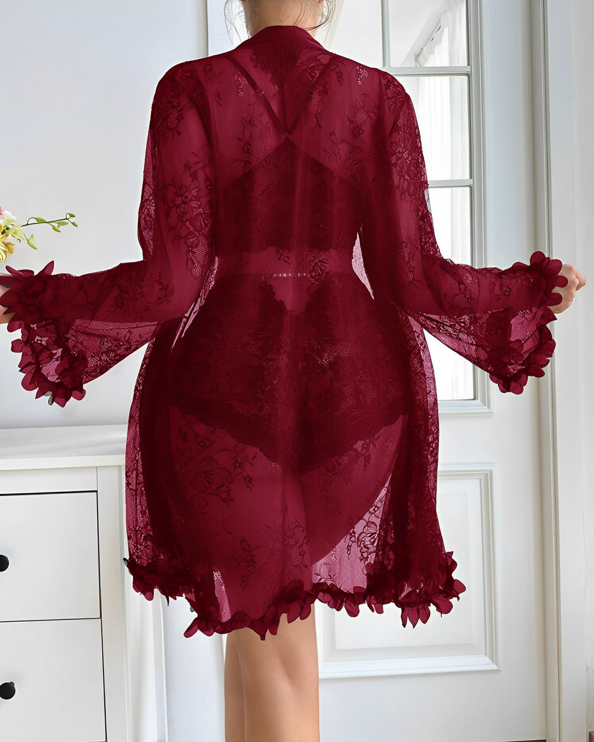 Conjunto Babydoll com Robe de Renda – Sofisticação e Conforto para Todos os Momentos