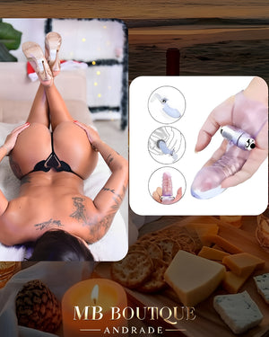 Kit Segredo na Natureza - Calcinha Coração + Ponto G Vibratório