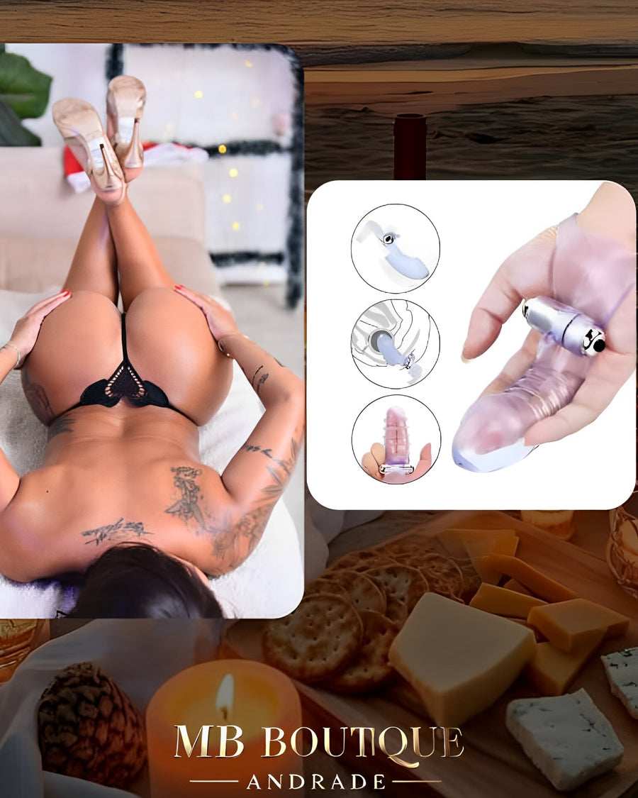 Kit Segredo na Natureza - Calcinha Coração + Ponto G Vibratório