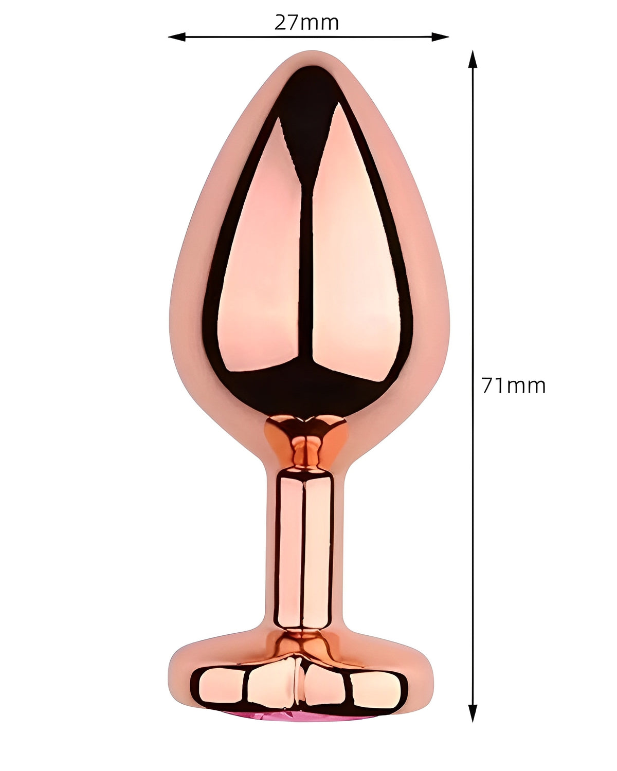 Kit Luxo no Hotel - Camisola Dhi + Plug Anal Rosa Ouro