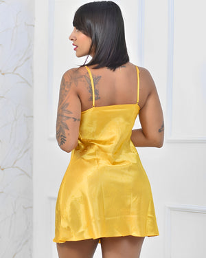 Camisola de Cetim Luxo – Sofisticação e Sensualidade para Noites Memoráveis