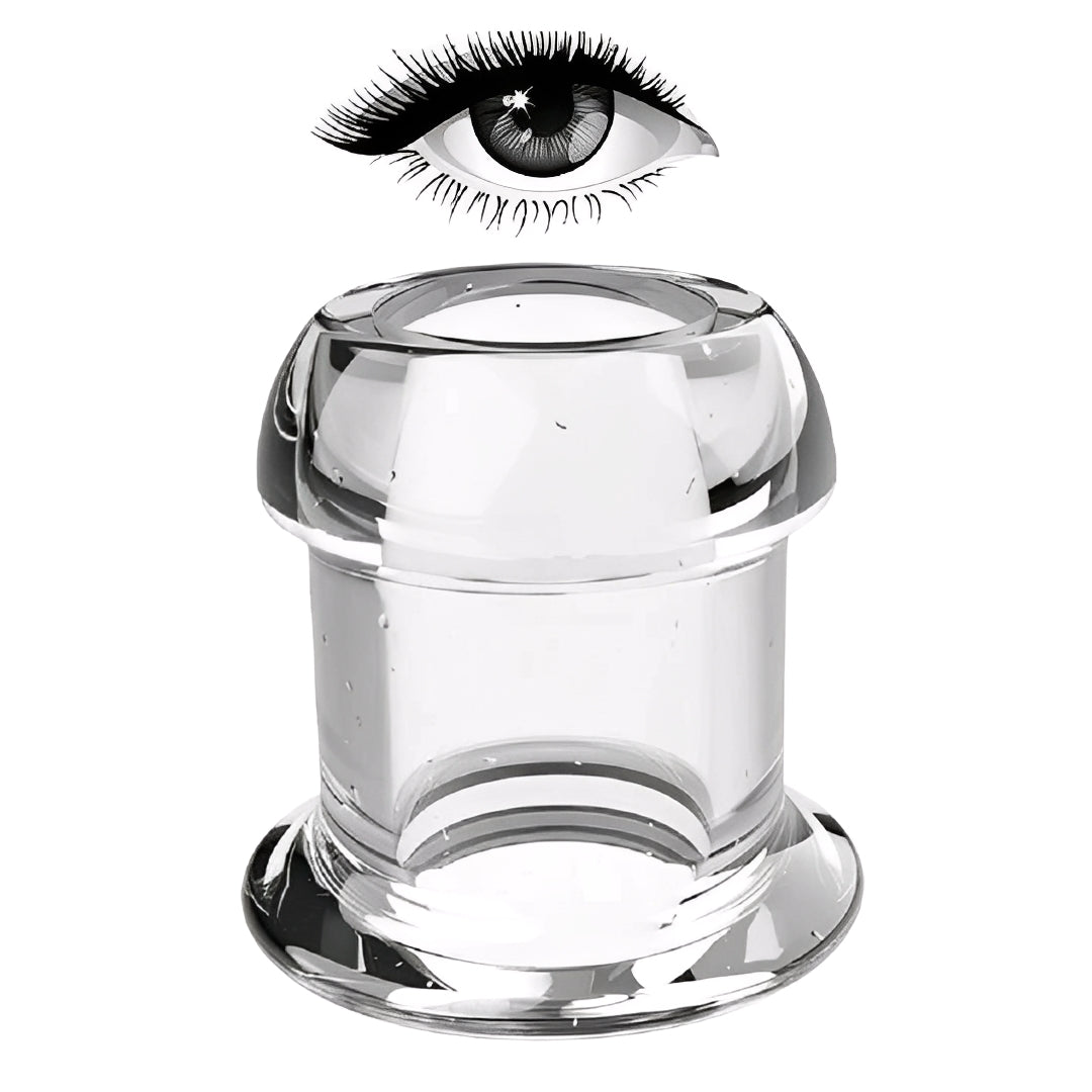 Plug Anal Oco Transparente – Treinador e Estimulador Íntimo com Design Confortável- 1 unidade