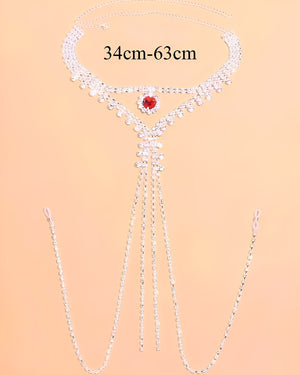 Body Chain – Corrente Corporal Sensual com Pedrarias Brilhantes