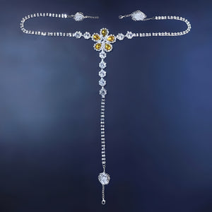 Calcinha Fio Dental Luxo com Strass Dourado e Prata - Joia Íntima de Alto Impacto - Coleção Gold