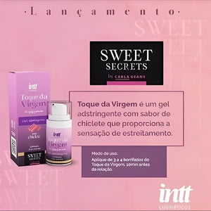 Gel Adstringente Íntimo Toque da Virgem Sabor Chiclete 17ml – Sensação de Estreitamento e Prazer Intenso