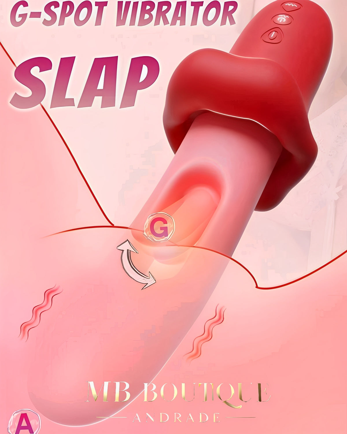 Vibrador 2 em 1 com Língua Estimuladora e Movimento "Slap" - Estímulo Preciso do Ponto G e Clitóris com 7 Modos Vibratórios