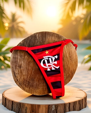 Calcinha Fio Dental com Regulagem - Lingerie Feminina Sensual P ao GG - Flamengo,Corinthians, Palmeiras, São Paulo, Cruzeiro, Vasco, Fluminense, Atlético Mineiro