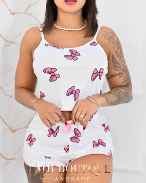 BabyDoll Laços Rosas – Fofo, Feminino e Extremamente Confortável